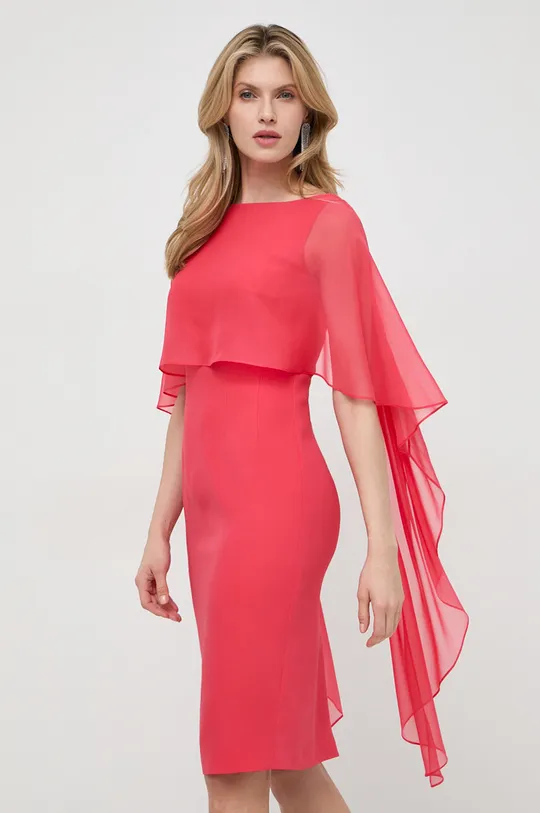 Svilena haljina Luisa Spagnoli Temeljni materijal: 67% Svila, 33% Viskoza Podstava: 100% Poliester Dodatni materijal: 100% Svila