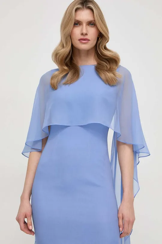 Hodvábne šaty Luisa Spagnoli modrá
