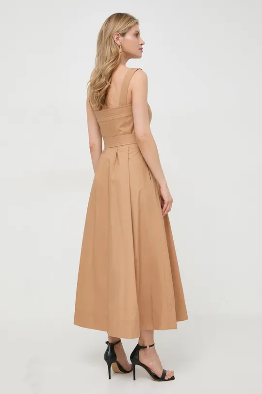 Luisa Spagnoli sukienka bawełniana brązowy