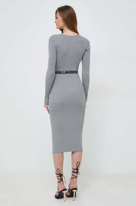 Šaty Karl Lagerfeld sivá
