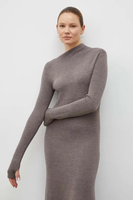 grigio Lovechild vestito in lana