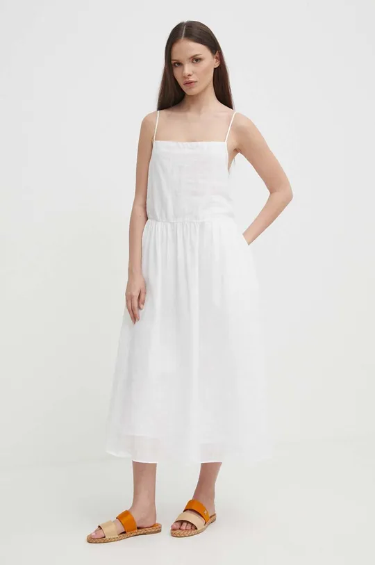 λευκό Φόρεμα Tommy Hilfiger Γυναικεία