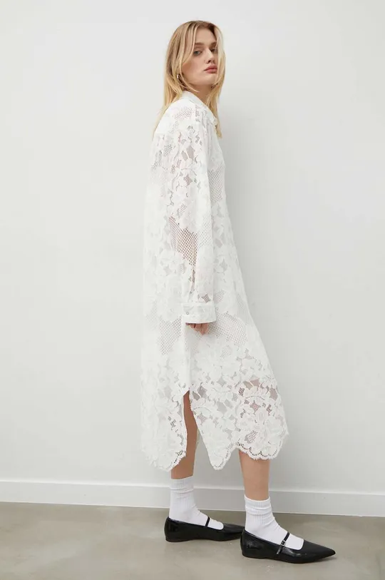 λευκό Βαμβακερό φόρεμα Herskind Γυναικεία