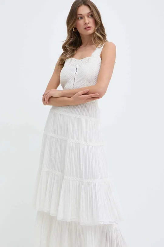 Бавовняна сукня Twinset білий