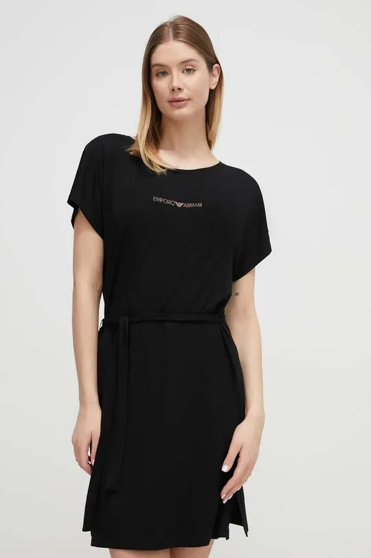 czarny Emporio Armani Underwear sukienka plażowa Damski