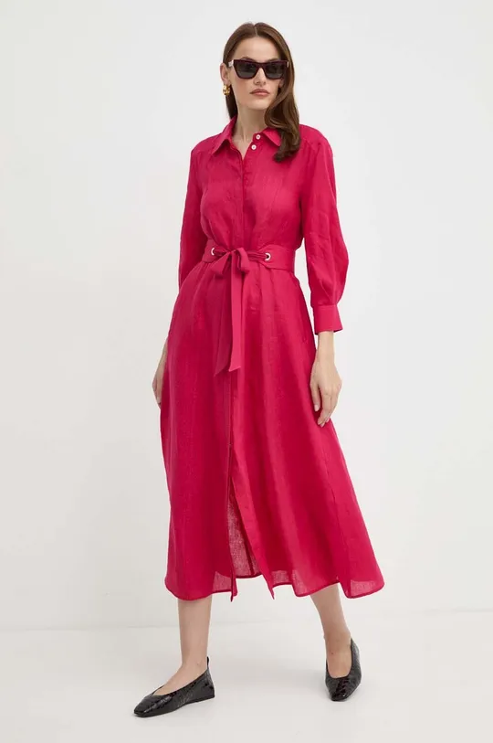 ružová Ľanové šaty Marella