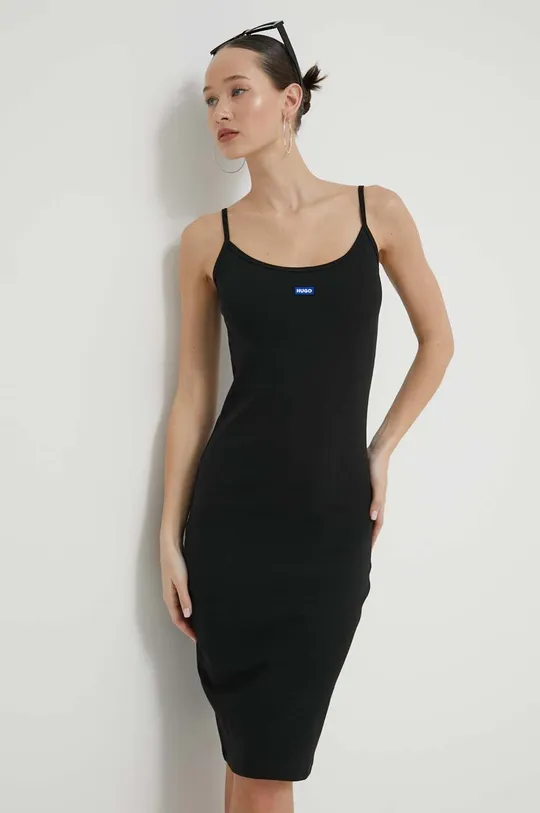 μαύρο Φόρεμα Hugo Blue Γυναικεία