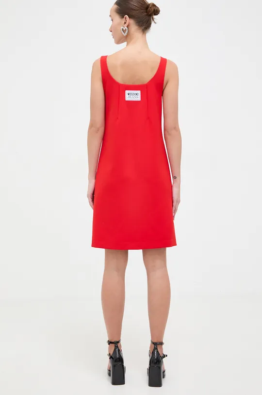 rdeča Obleka Moschino Jeans Ženski