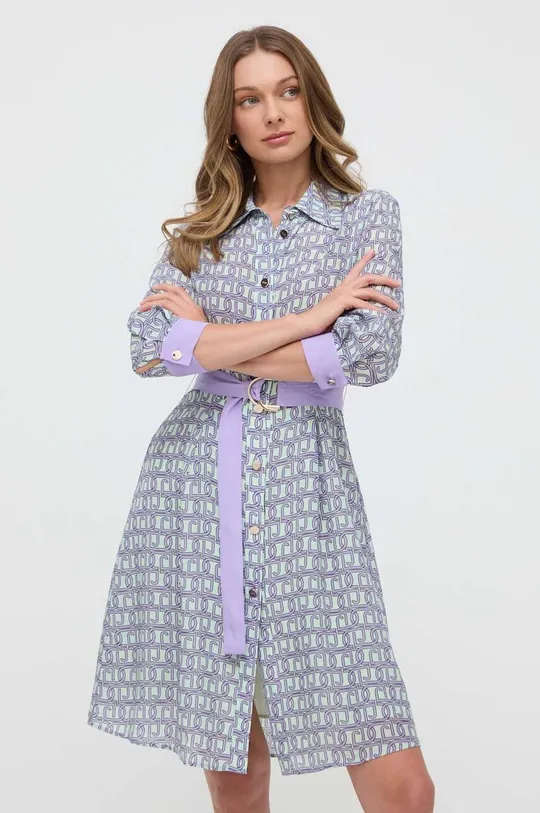 фіолетовий Шовкова сукня Liu Jo Жіночий