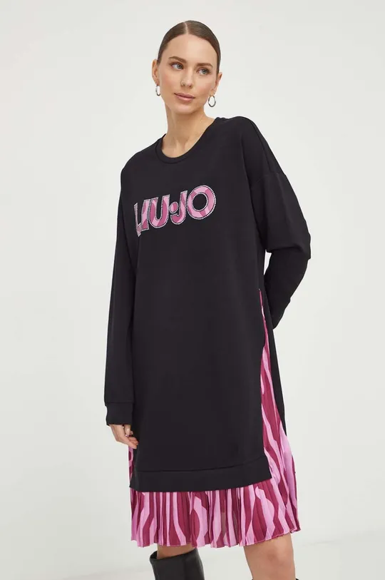 Φόρεμα Liu Jo Κύριο υλικό: 95% Βαμβάκι, 5% Σπαντέξ Προσθήκη: 100% Πολυεστέρας