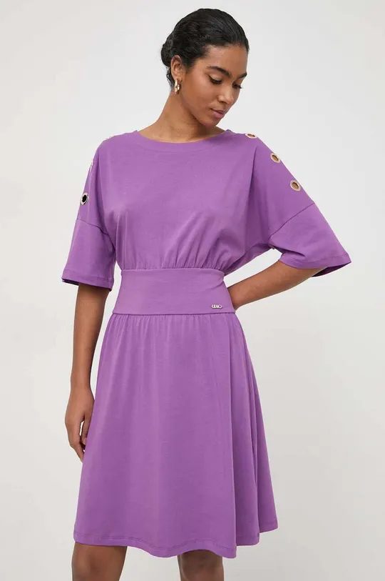 vijolična Obleka Liu Jo Ženski