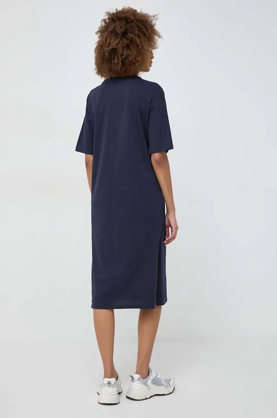 Хлопковое платье Armani Exchange тёмно-синий