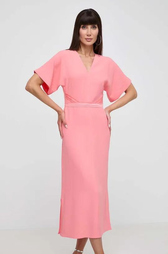 ροζ Φόρεμα BOSS Γυναικεία