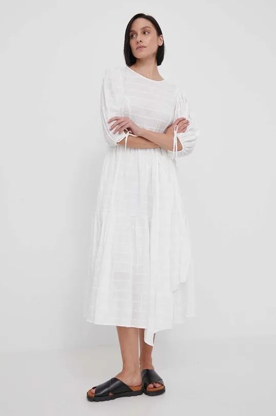 λευκό Φόρεμα Barbour Γυναικεία