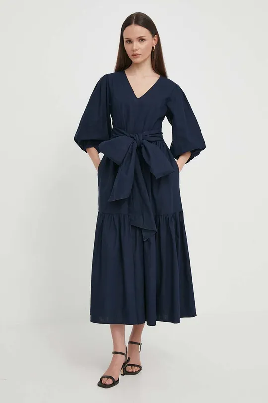темно-синій Льняна сукня Barbour Modern Heritage Жіночий
