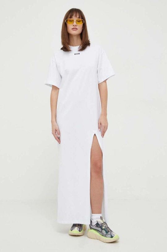 bianco MSGM vestito in cotone Donna