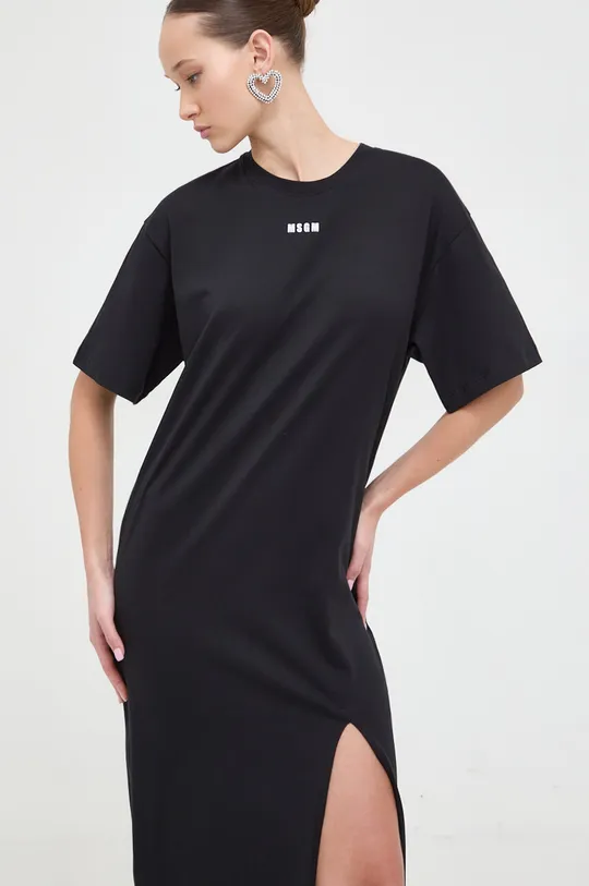 μαύρο Βαμβακερό φόρεμα MSGM