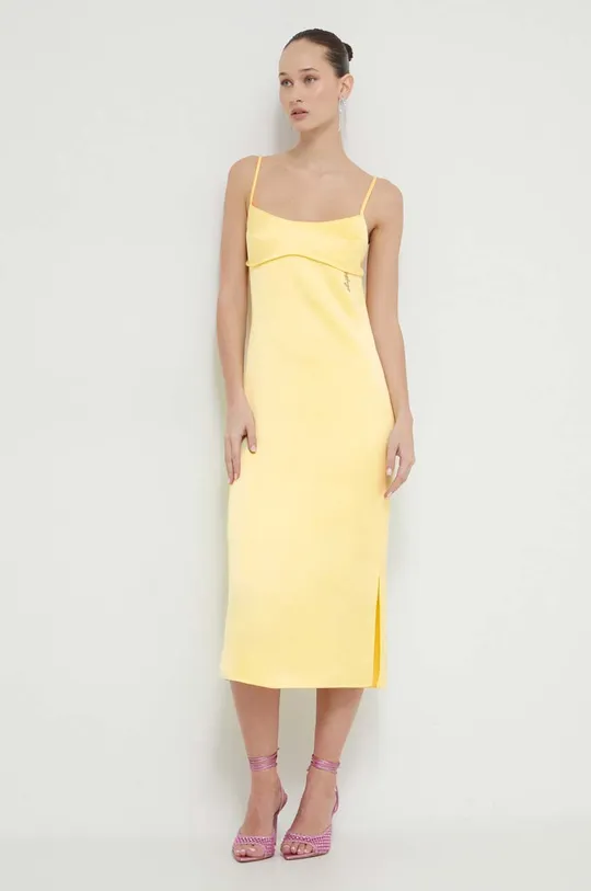 κίτρινο Φόρεμα HUGO Γυναικεία