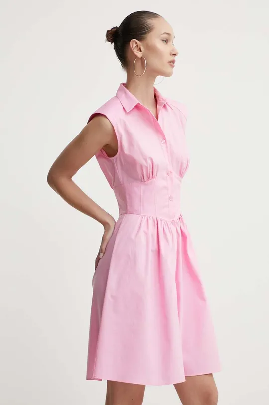 розовый Хлопковое платье HUGO