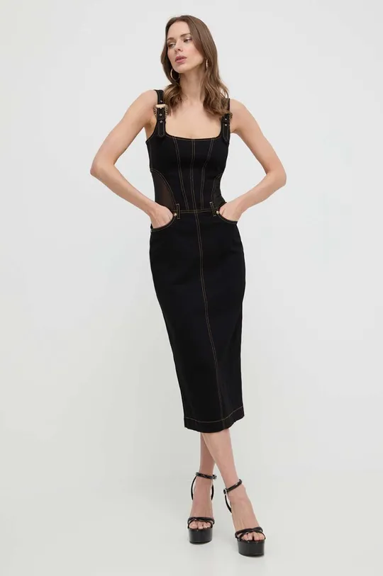crna Traper haljina Versace Jeans Couture Ženski