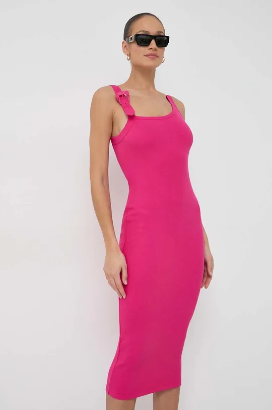 рожевий Сукня Versace Jeans Couture