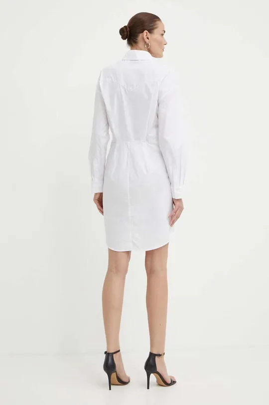 Pamučna haljina Pinko Temeljni materijal: 100% Pamuk Aplikacija: 100% Mesing Dodatni materijal: 100% Viskoza