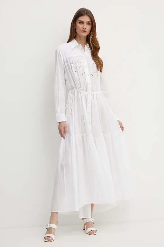 bijela Pamučna haljina Pinko