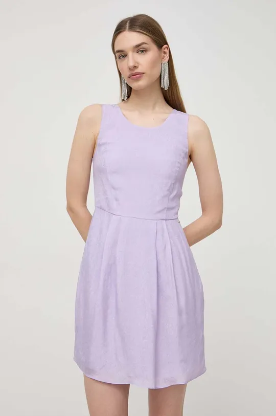 vijolična Obleka Armani Exchange Ženski