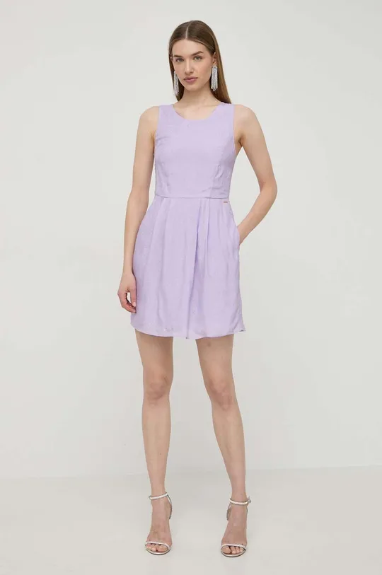 Сукня Armani Exchange фіолетовий