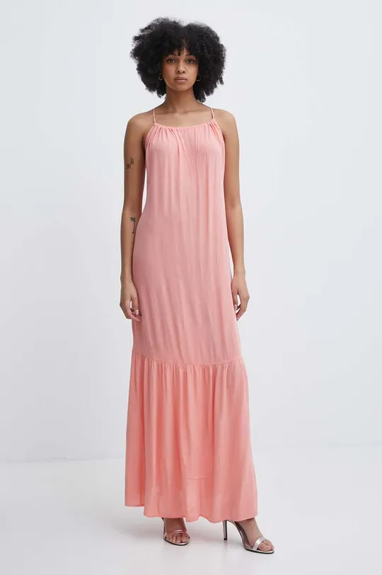 ροζ Φόρεμα Tommy Hilfiger Γυναικεία