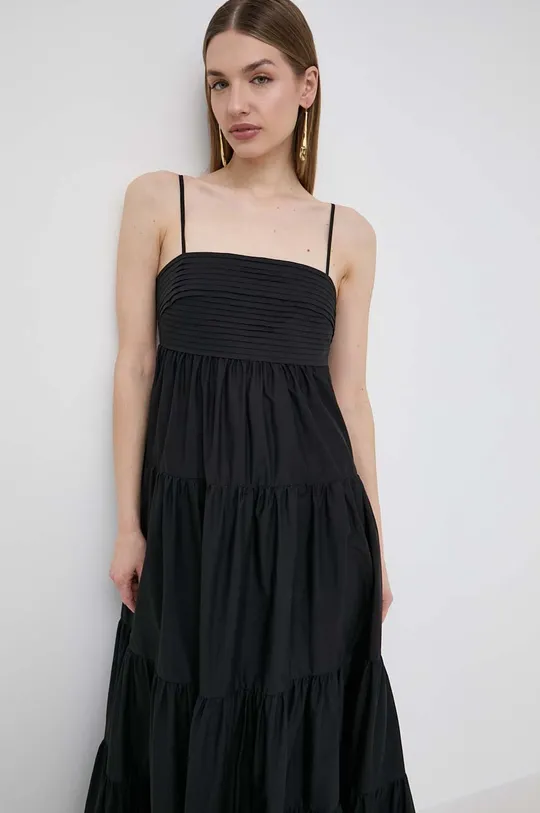 μαύρο Βαμβακερό φόρεμα Twinset
