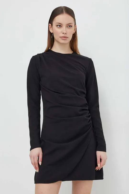 črna Obleka Abercrombie & Fitch Ženski