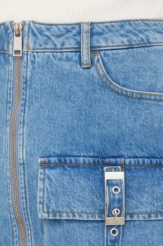 niebieski Gestuz spódnica jeansowa