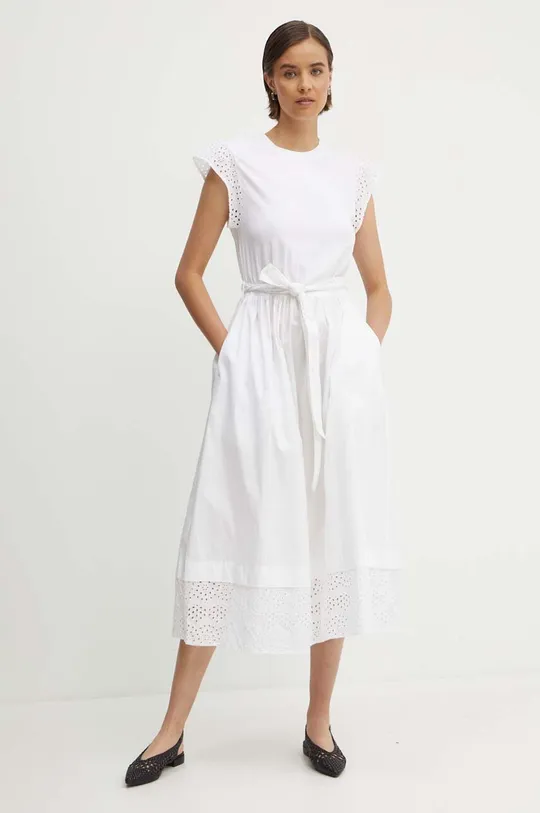 λευκό Φόρεμα United Colors of Benetton