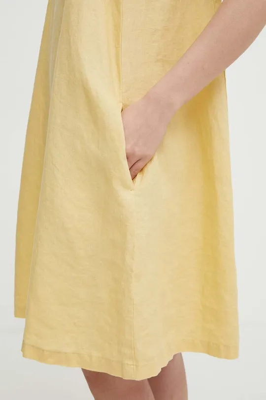 Λινό φόρεμα United Colors of Benetton Γυναικεία