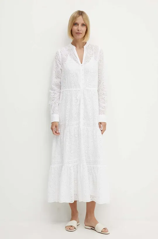 Polo Ralph Lauren sukienka bawełniana biały