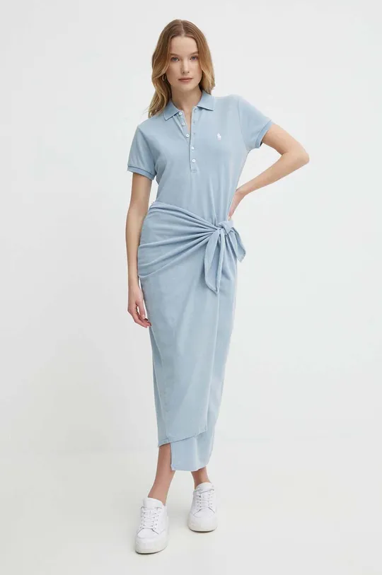 modra Obleka Polo Ralph Lauren Ženski