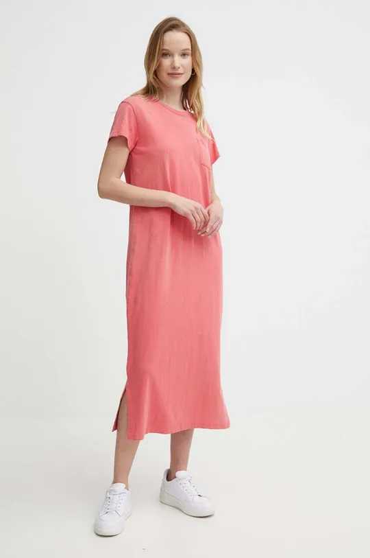 Бавовняна сукня Polo Ralph Lauren рожевий