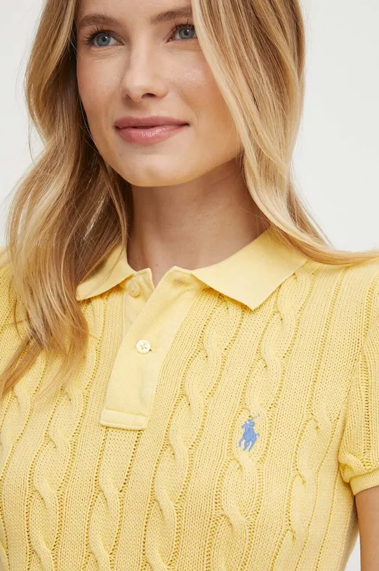 κίτρινο Βαμβακερό φόρεμα Polo Ralph Lauren