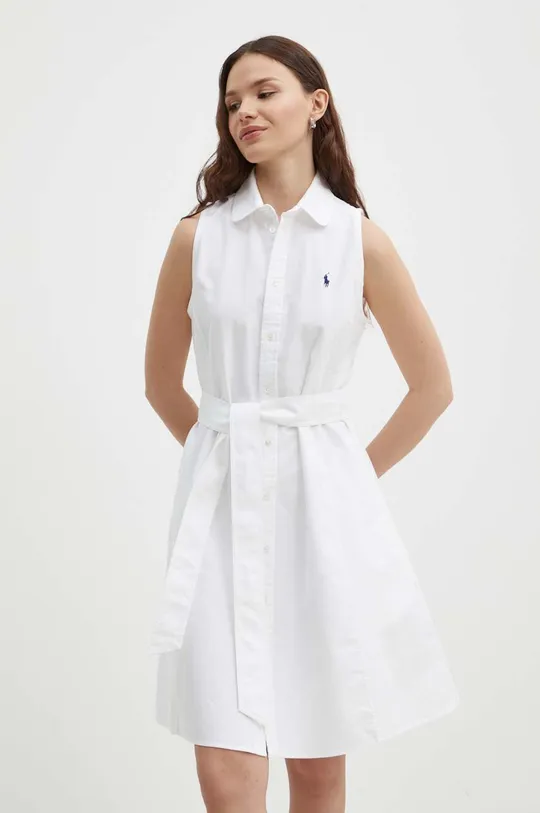 fehér Polo Ralph Lauren pamut ruha Női