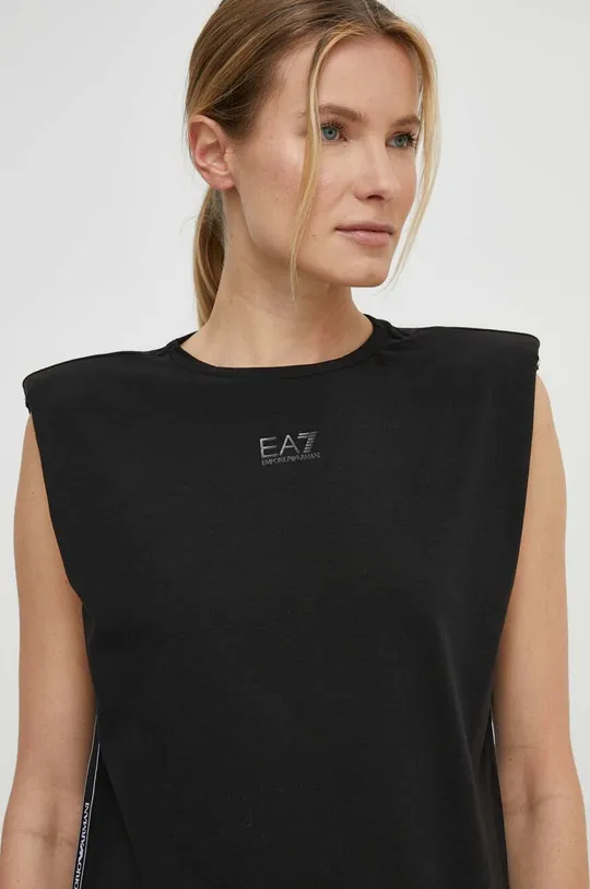 czarny EA7 Emporio Armani sukienka