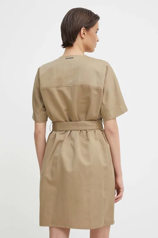 Сукня з домішкою льону Calvin Klein 56% Бавовна, 44% Льон