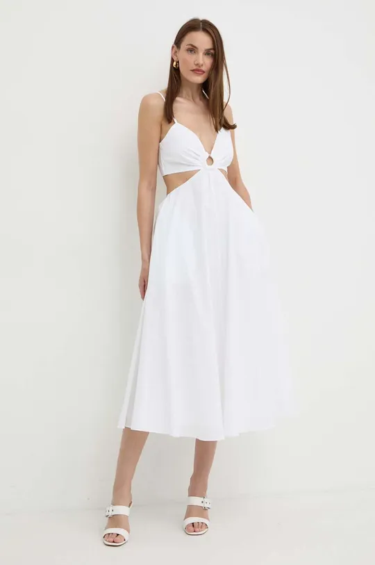 білий Сукня з домішкою шовку MICHAEL Michael Kors Жіночий