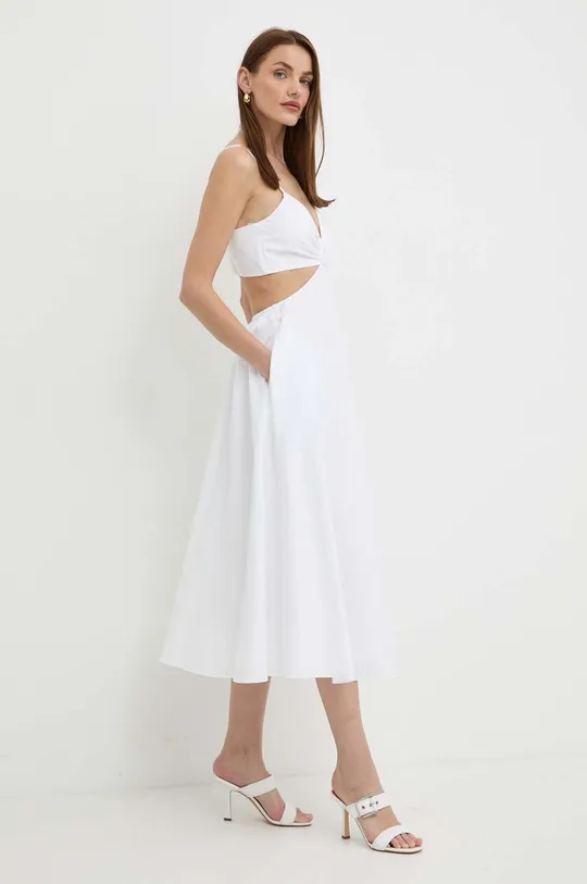 білий Сукня з домішкою шовку MICHAEL Michael Kors