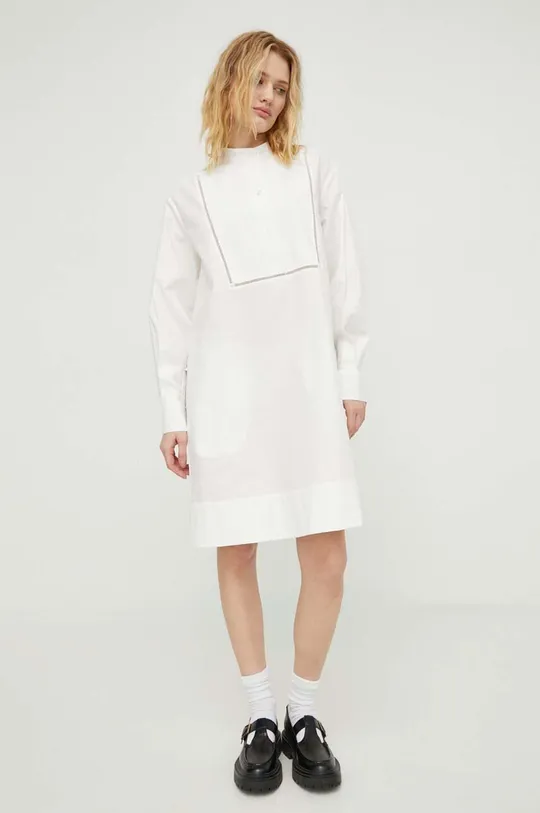 Βαμβακερό φόρεμα Lovechild λευκό