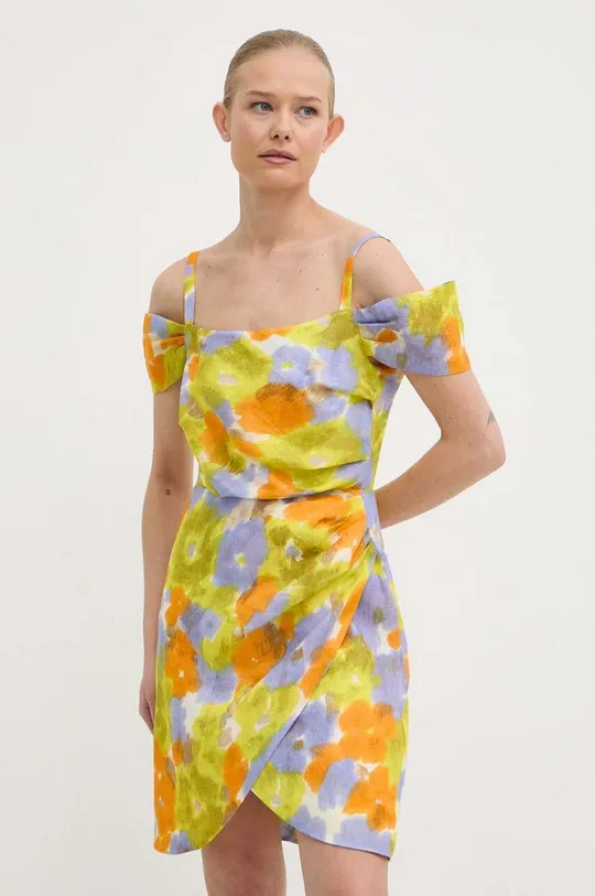 multicolore Marella vestito di lino Donna