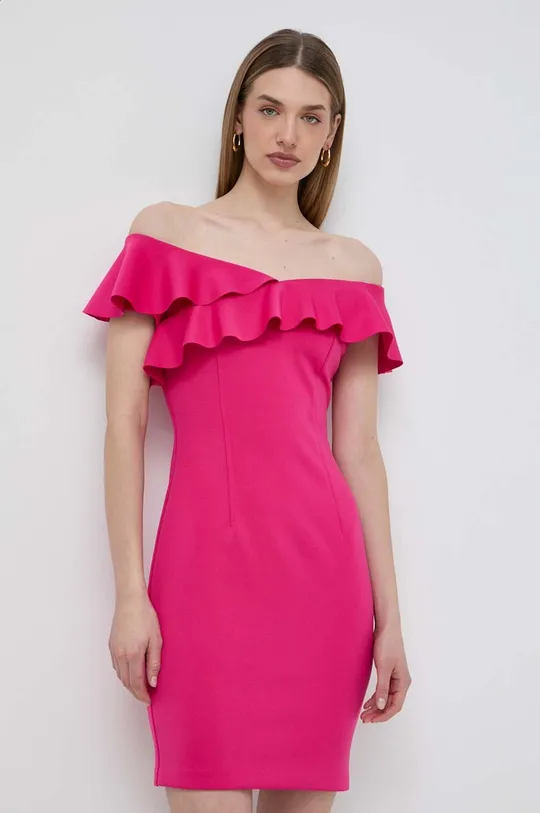 ροζ Φόρεμα Guess SYLVIE Γυναικεία
