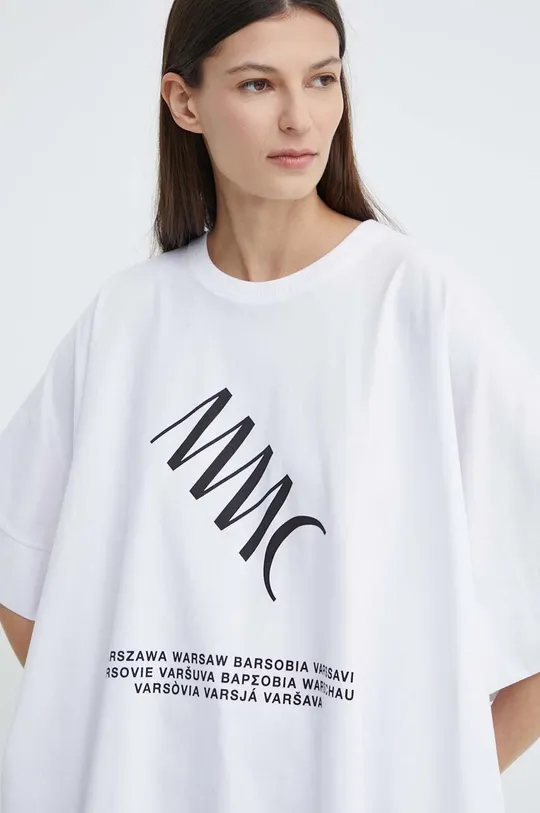 biały MMC STUDIO t-shirt bawełniany