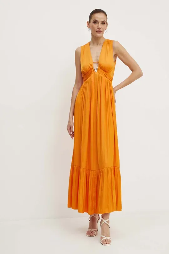 Φόρεμα Morgan RISIS RISIS πορτοκαλί