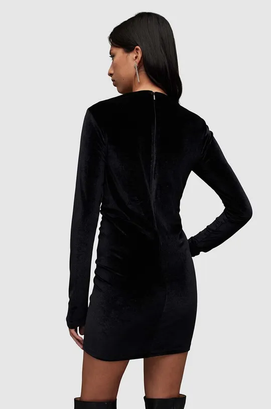 čierna Šaty AllSaints Anya Velvet